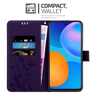Huawei P SMART 2021 Plånboksfodral Skal (Lila)