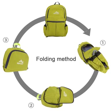 Vikbar Ryggsäck 36L Unisex Vattentät (kalk)