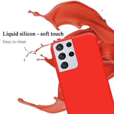 Samsung Galaxy S21 ULTRA Skal Fodral Case (Röd)