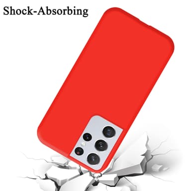 Samsung Galaxy S21 ULTRA Skal Fodral Case (Röd)