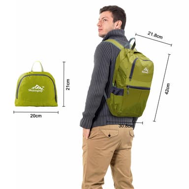 Vikbar Ryggsäck 36L Unisex Vattentät (kalk)