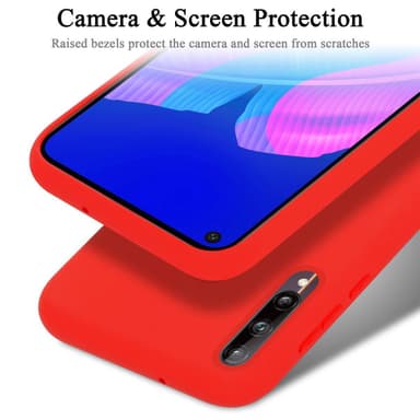 Huawei P40 LITE E Skal Fodral Case (Röd)