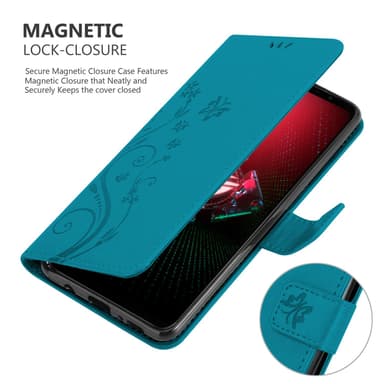 Asus ROG Phone 5 Plånboksfodral Skal (Blå)