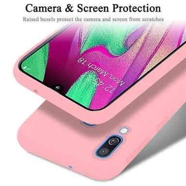 Samsung Galaxy A40 Skal Fodral Case (Rosa)