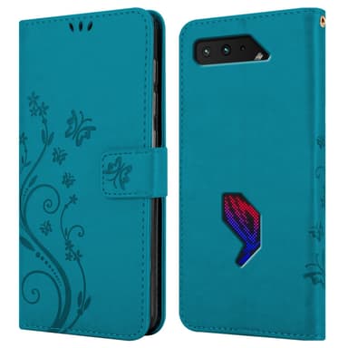 Asus ROG Phone 5 Plånboksfodral Skal (Blå)