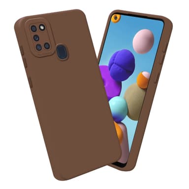 Samsung Galaxy A21s Skal Fodral Case (Brun)