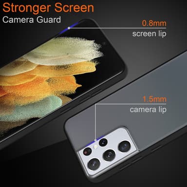 Samsung Galaxy S21 ULTRA Skal Fodral Case (Transparent)