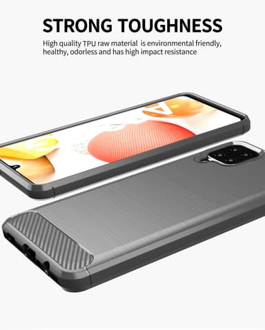 Samsung Galaxy A12 / M12 Skal Fodral Case (Grå)