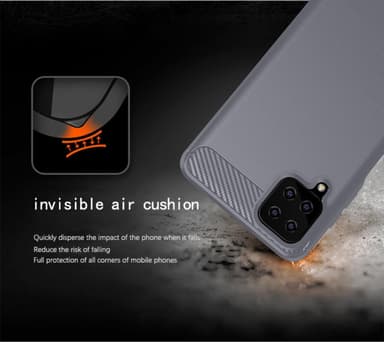 Samsung Galaxy A12 / M12 Skal Fodral Case (Grå)