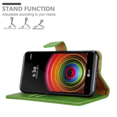 LG X POWER Plånboksfodral Skal (Grön)