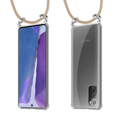 Skal Samsung Galaxy NOTE 20 Fodral Kedja (Brun)
