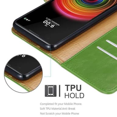 LG X POWER Plånboksfodral Skal (Grön)