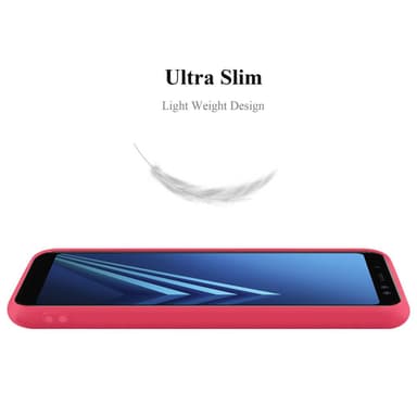 Skal Samsung Galaxy A8 PLUS 2018 Fodral Case (Röd)