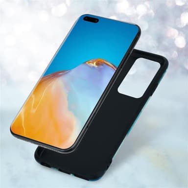 Huawei P40 Plånboksfodral Skal (Blå)