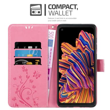 Samsung Galaxy XCover PRO Plånboksfodral Skal (Rosa)