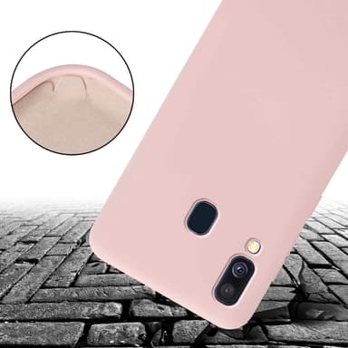 Samsung Galaxy A40 Skal Fodral Kedja (Rosa)