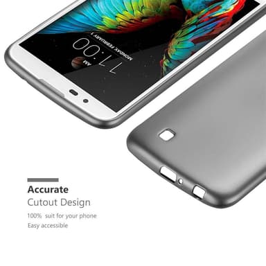 Skal LG K10 2016 Fodral Case (Grå)