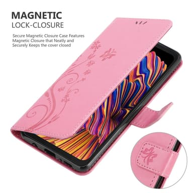 Samsung Galaxy XCover PRO Plånboksfodral Skal (Rosa)