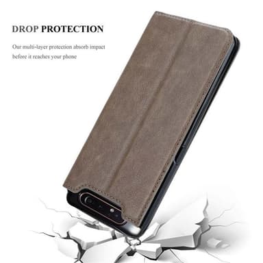 Samsung Galaxy A80 / A90 4G Skal Fodral Case (Brun)