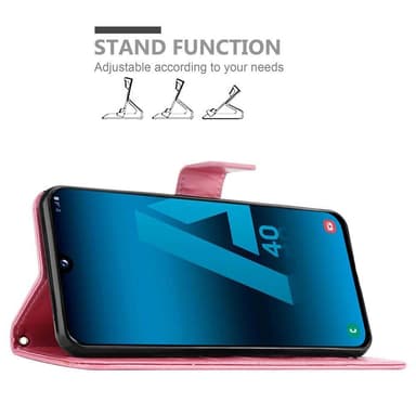 Samsung Galaxy A40 Plånboksfodral Skal (Rosa)
