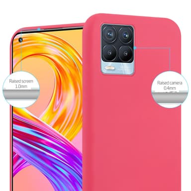 Skal Realme 8 4G / 8 PRO Fodral Case (Röd)