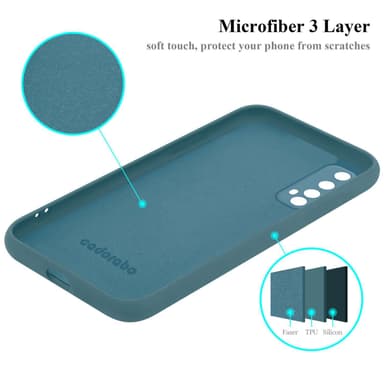 Realme 7 4G Skal Fodral Case (Grön)