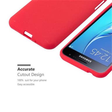 Skal Samsung Galaxy J3 2016 Fodral Case (Röd)