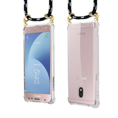 Samsung Galaxy J5 2017 Skal Fodral Kedja (Svart)