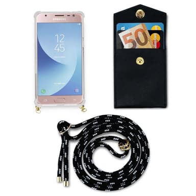Samsung Galaxy J5 2017 Skal Fodral Kedja (Svart)