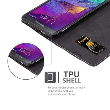 Samsung Galaxy NOTE 4 Skal Fodral Case (Svart)