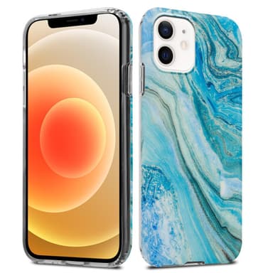 iPhone 12 PRO MAX Plånboksfodral Skal (Blå)