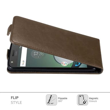 Motorola MOTO Z PLAY Flipfodral Skal (Brun)