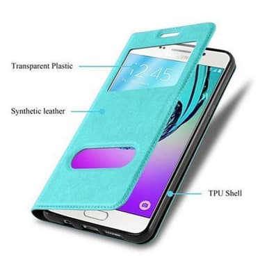 Samsung Galaxy A3 2016 Plånboksfodral Skal (Turkos)
