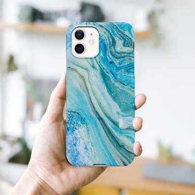 iPhone 12 PRO MAX Plånboksfodral Skal (Blå)