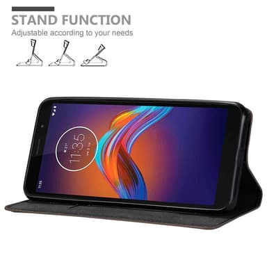 Motorola MOTO E6 PLAY Skal Fodral Case (Brun)