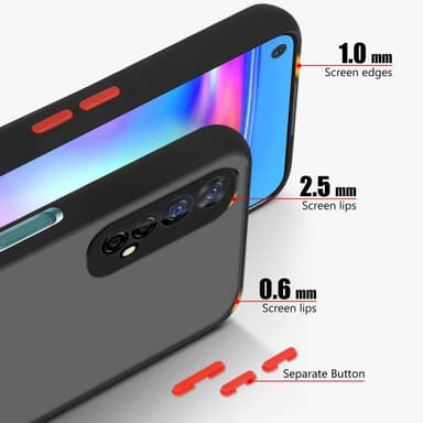 Realme 7 4G Skal Fodral Case (Svart)