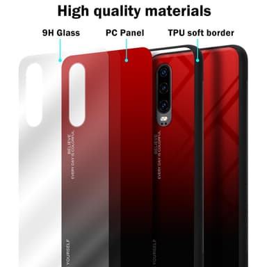 Huawei P30 Skal Fodral Case (Svart)