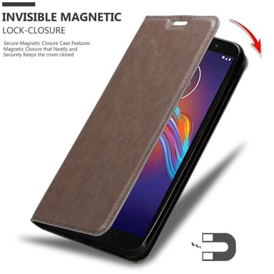 Motorola MOTO E6 PLAY Skal Fodral Case (Brun)