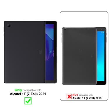 Alcatel 1T (7 tum) 2021 Skal Fodral Case (Röd)