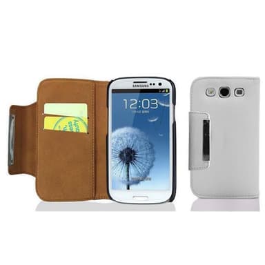 Plånboksfodral Samsung Galaxy S3 / S3 NEO Skal (Vit)