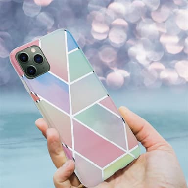 iPhone 12 MINI Plånboksfodral Skal (Rosa)
