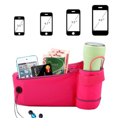Fanny pack för mobiltelefonerJusterbar längd midjeväska