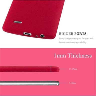 Skal LG G3 Fodral Case (Röd)