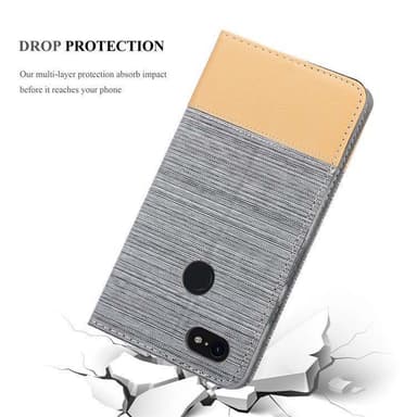 Google PIXEL 3 XL Plånboksfodral Skal (Grå)