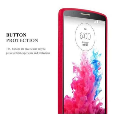Skal LG G3 Fodral Case (Röd)
