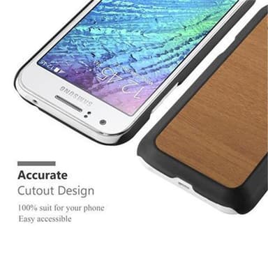 Samsung Galaxy J1 2015 Skal Fodral Case (Brun)