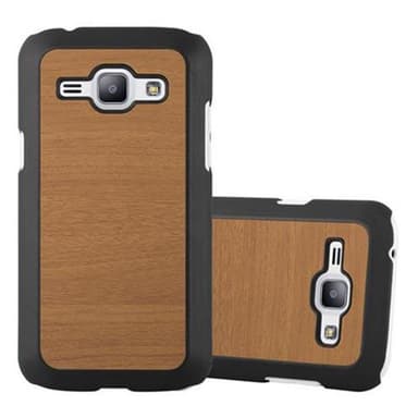 Samsung Galaxy J1 2015 Skal Fodral Case (Brun)