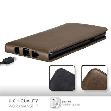 Samsung Galaxy NOTE 5 Flipfodral Skal (Brun)