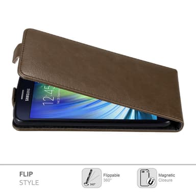 Samsung Galaxy A8 2015 Flipfodral Skal (Brun)