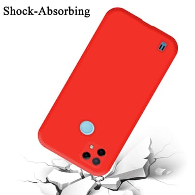 Realme C21 Skal Fodral Case (Röd)